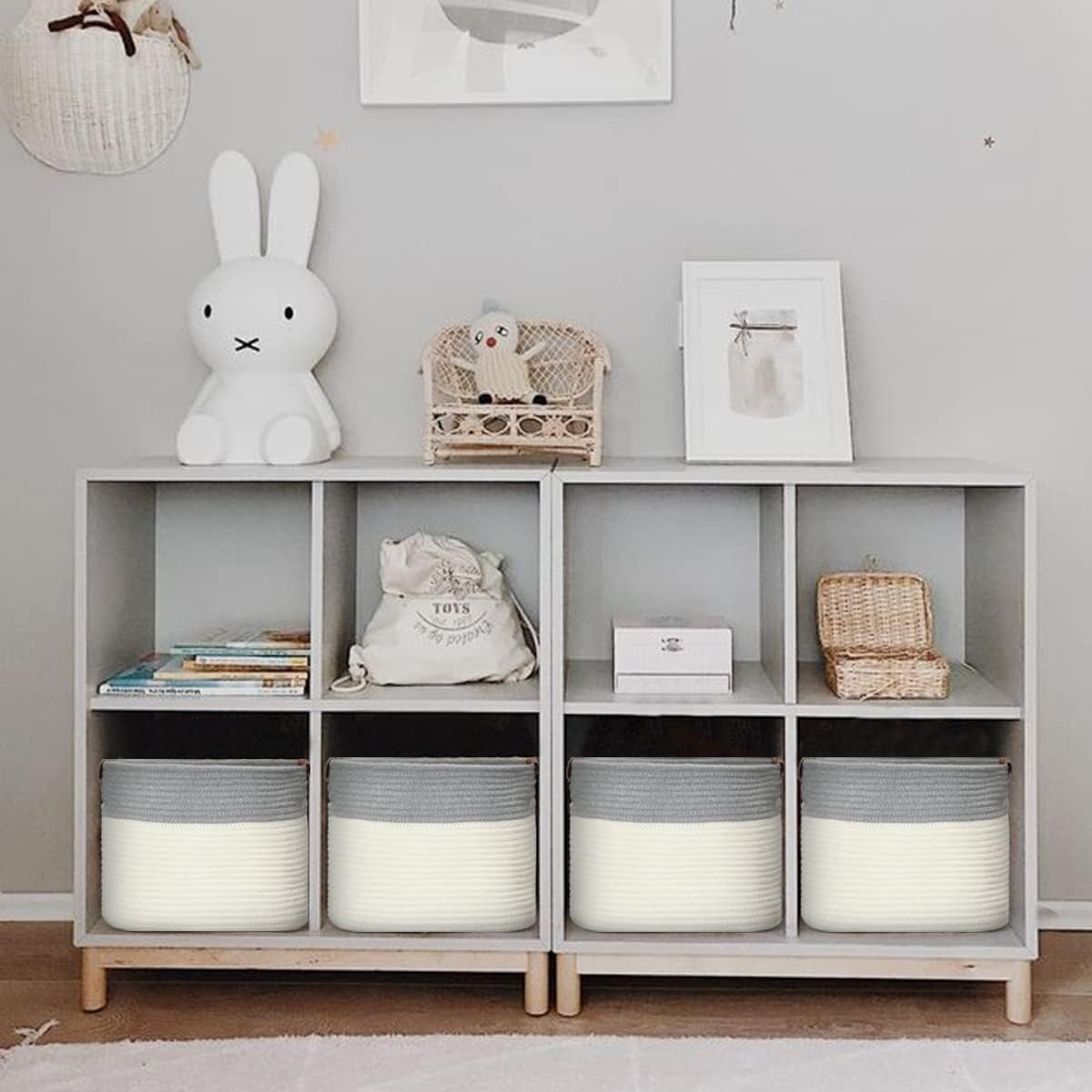 Paniers tissés pour le rangement, lot de 3