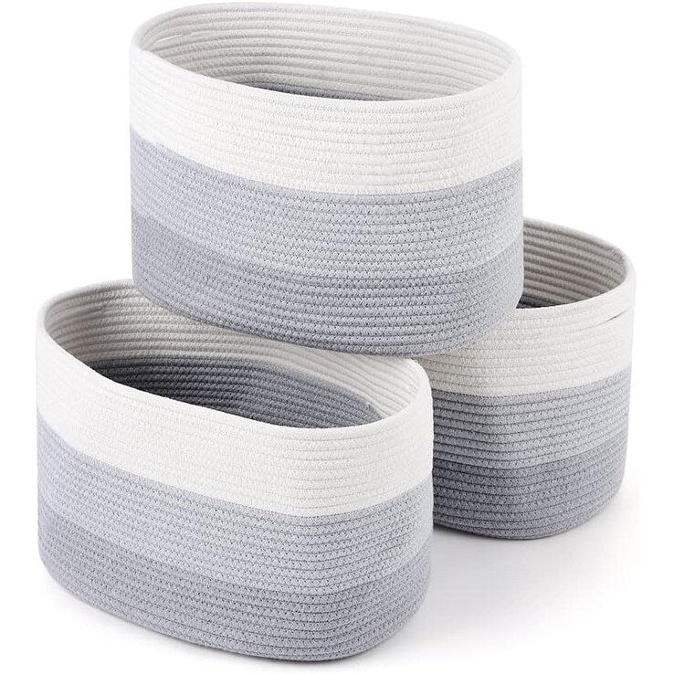 Paniers tissés pour le rangement, lot de 3