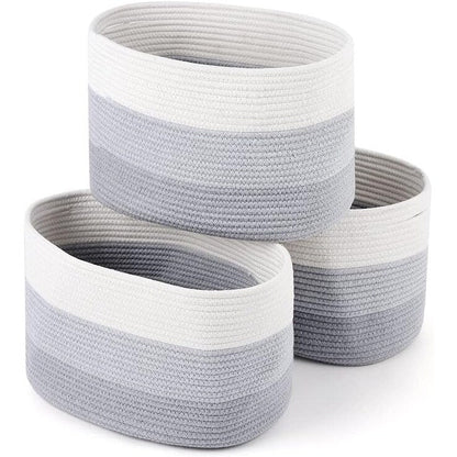 Paniers tissés pour le rangement, lot de 3