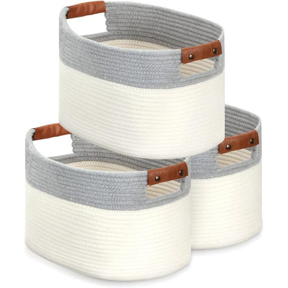 Paniers tissés pour le rangement, lot de 3