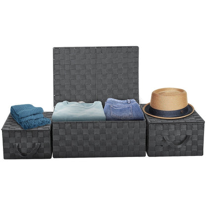 Ensemble de paniers de rangement tissés - N/A