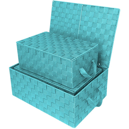 Ensemble de paniers de rangement tissés - N/A