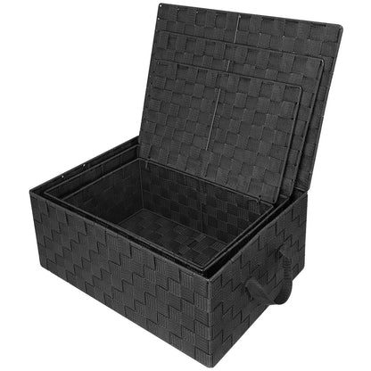Ensemble de paniers de rangement tissés - N/A