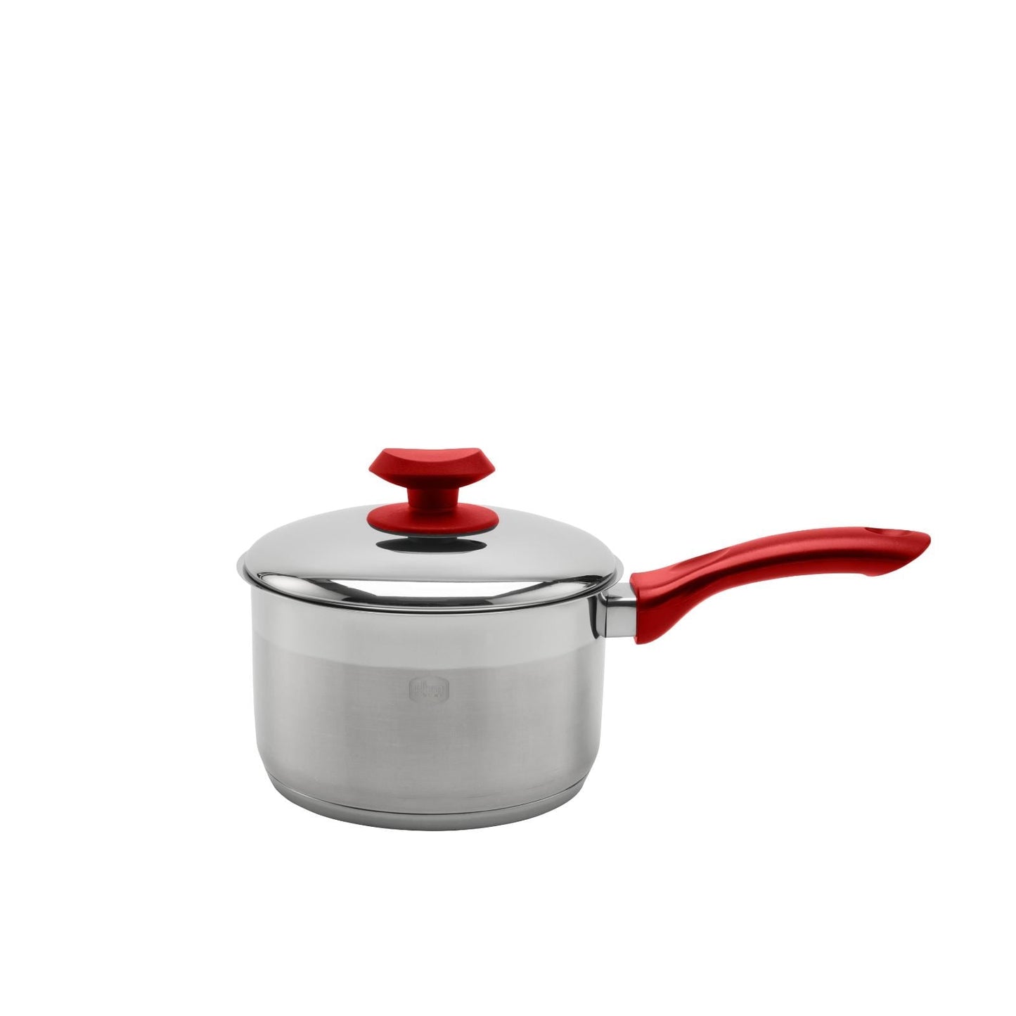 Marmite à sauce professionnelle YBM Home en acier inoxydable 18/10, avec couvercle et base capsule triple épaisseur, compatible induction.