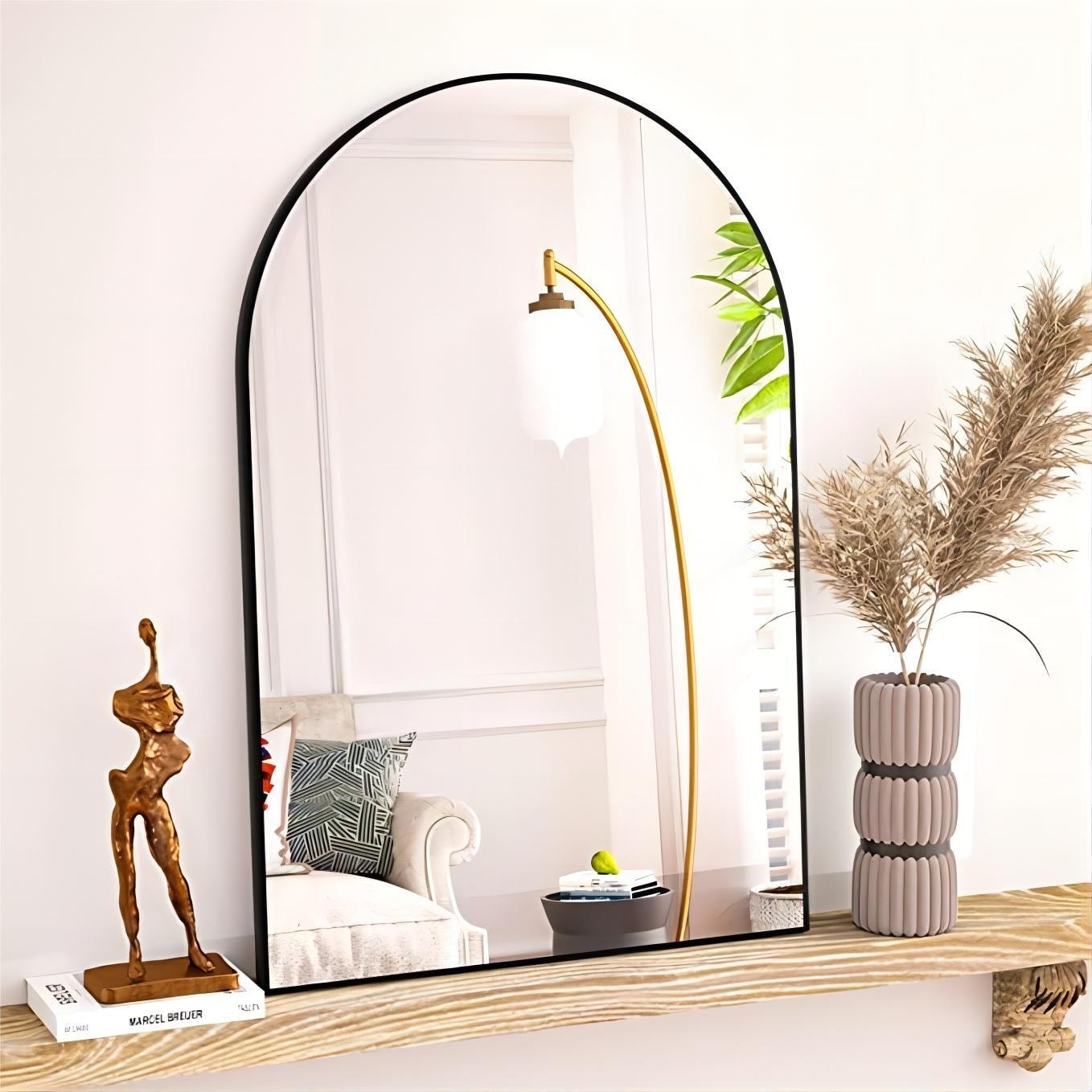Miroir de courtoisie mural YVANLA Arch pour salle de bain