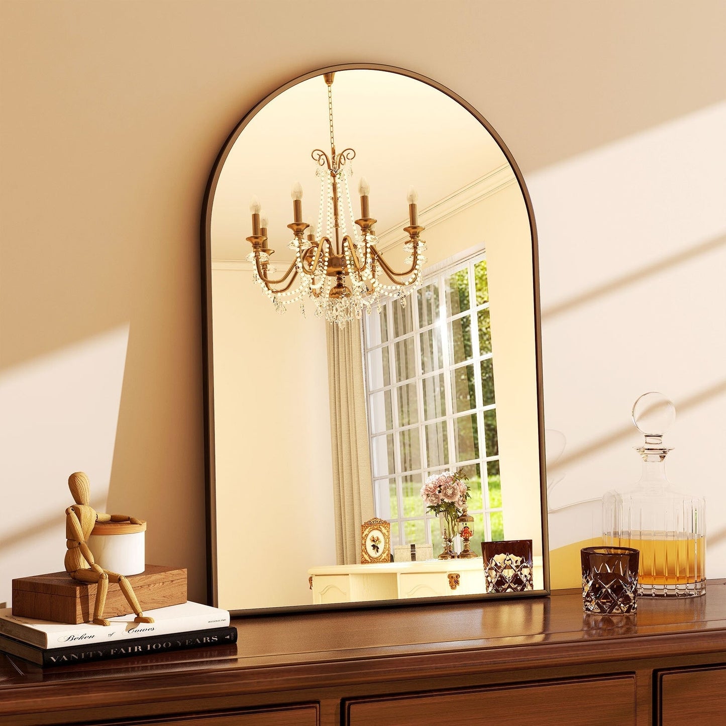 Miroir de courtoisie mural YVANLA Arch pour salle de bain