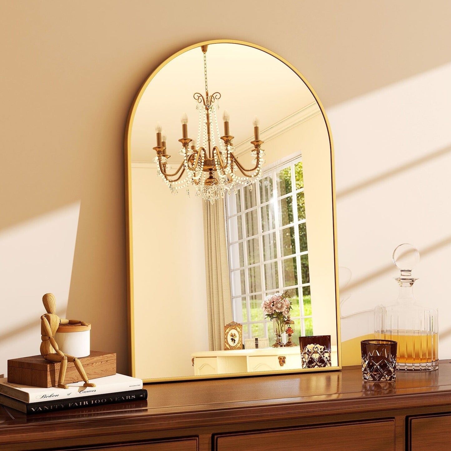 Miroir de courtoisie mural YVANLA Arch pour salle de bain