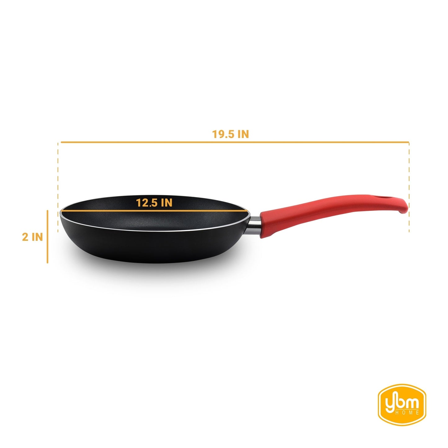 Poêle à frire antiadhésive Ybm Home Teflon Classic pour omelette