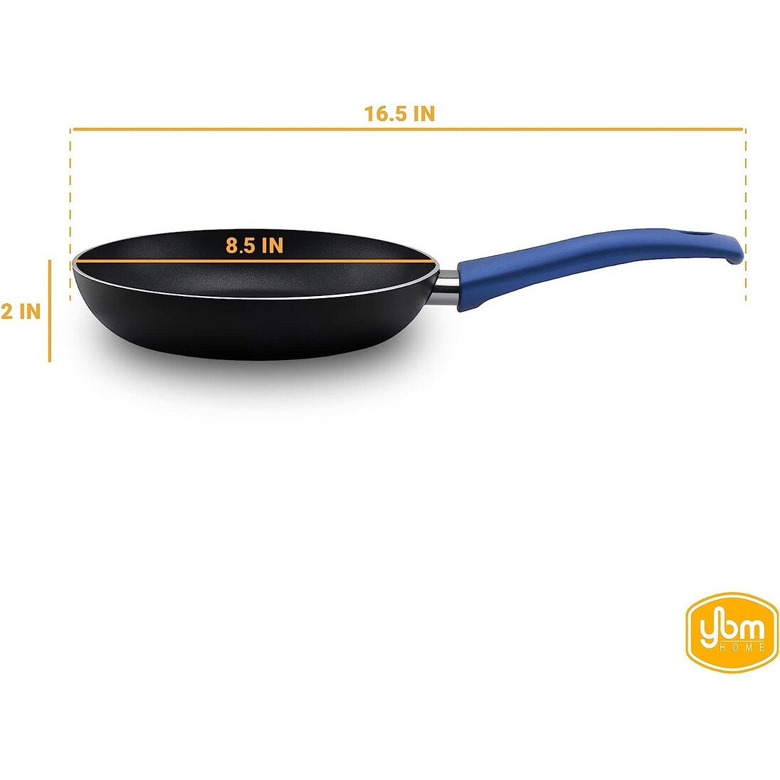 Poêle à frire antiadhésive Ybm Home Teflon Classic pour omelette