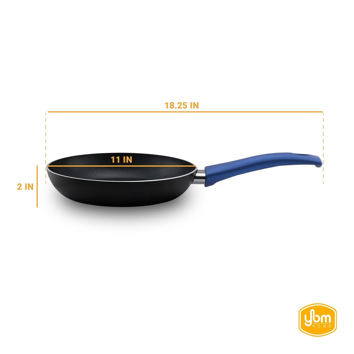 Poêle à frire antiadhésive Ybm Home Teflon Classic pour omelette