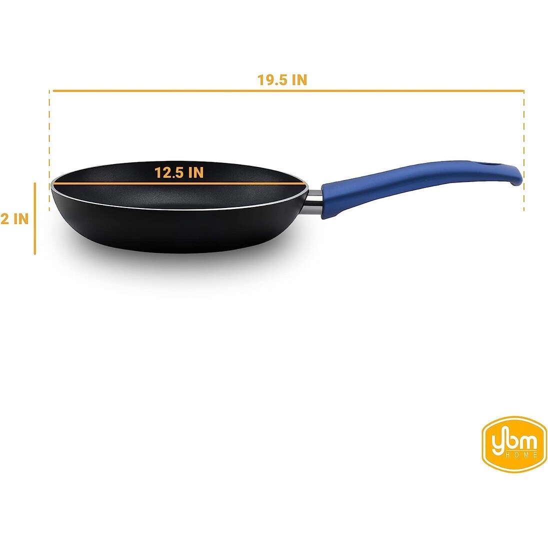 Poêle à frire antiadhésive Ybm Home Teflon Classic pour omelette