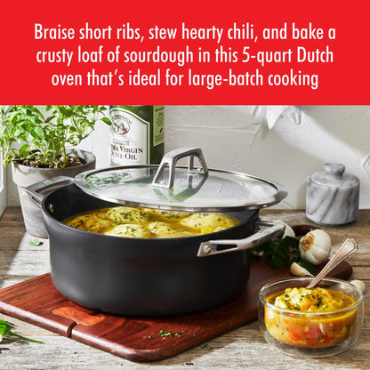 Cocotte antiadhésive en aluminium anodisé dur ZWILLING Motion