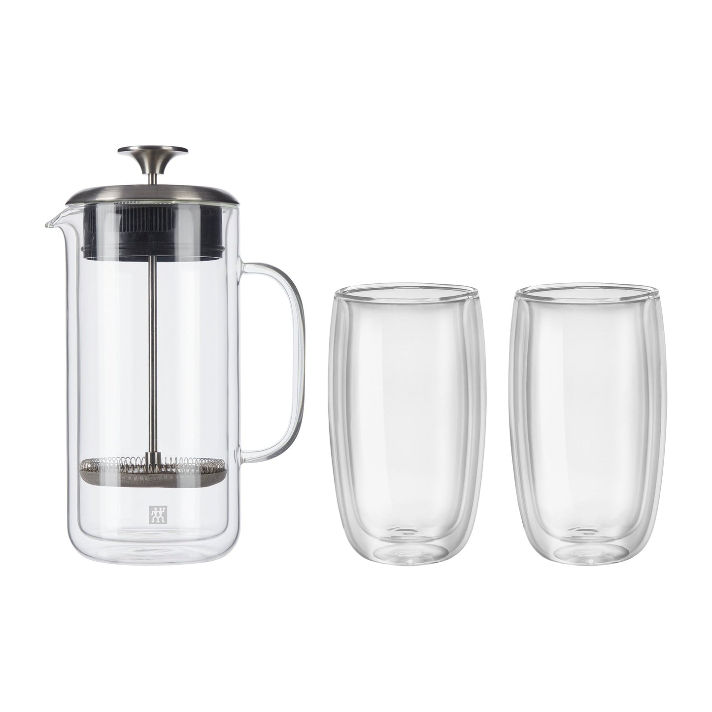 Presse française et verre à café au lait à double paroi ZWILLING Sorrento - Transparent - 27 oz
