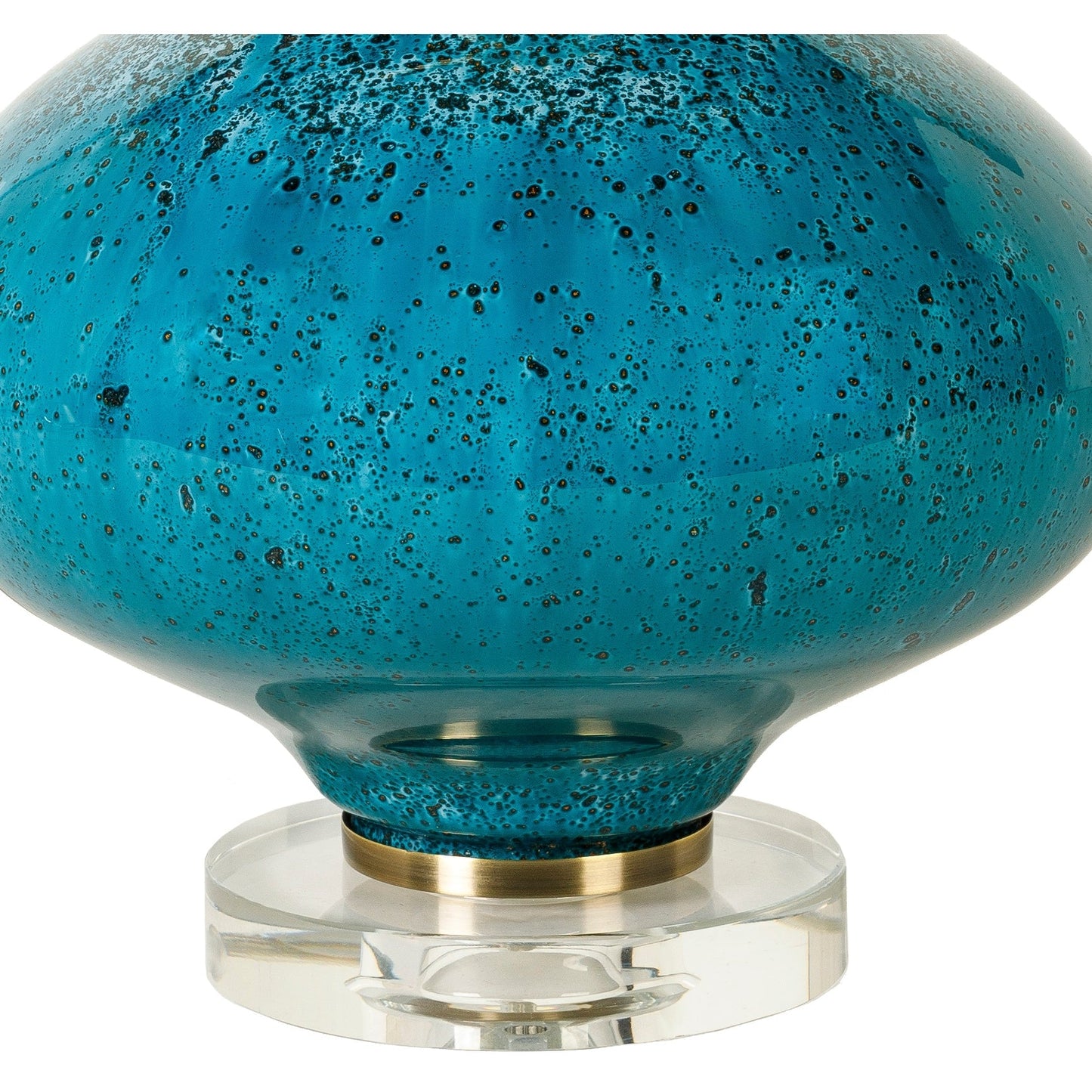 Lampe de table en verre peint Zayaan en forme de gourde