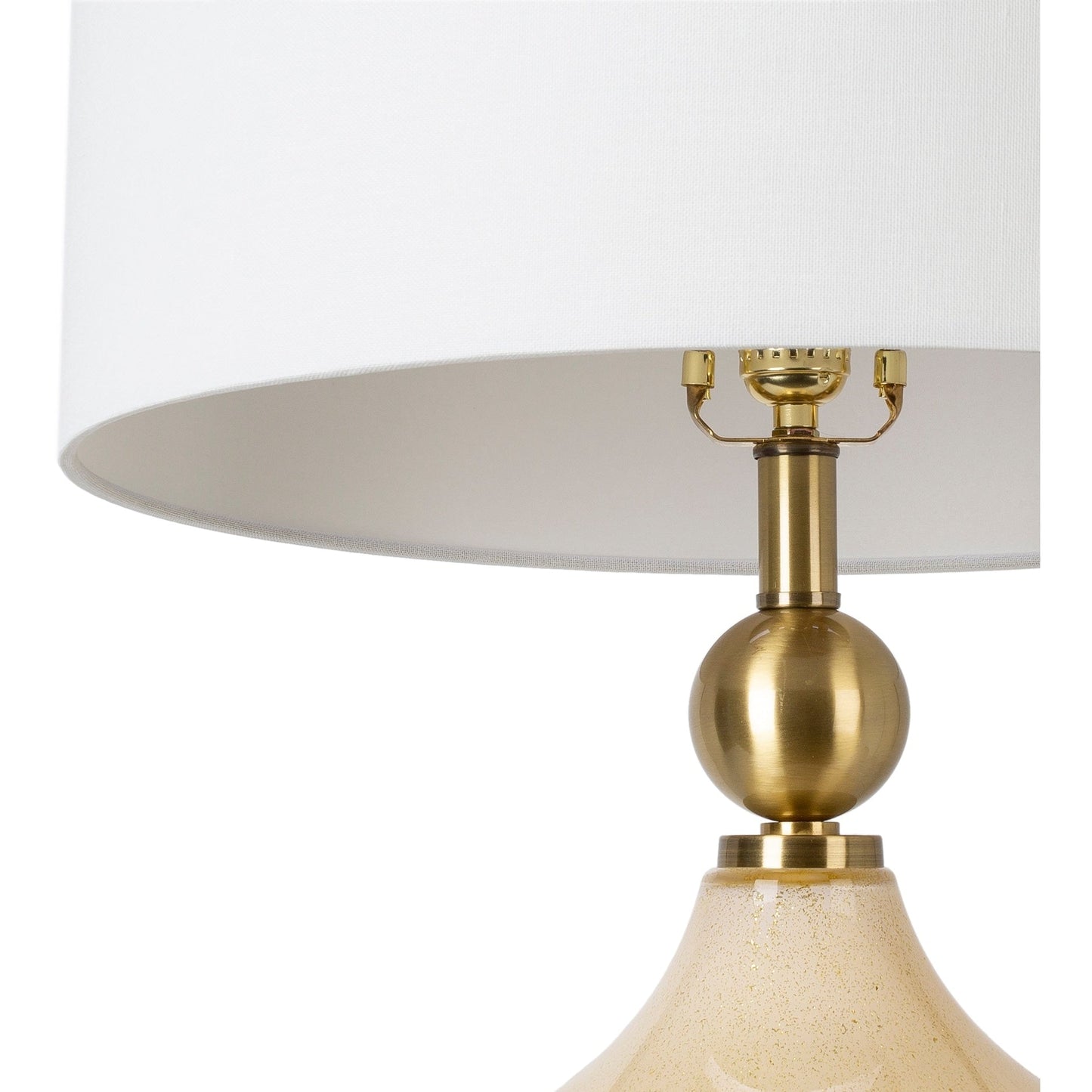Lampe de table en verre peint Zayaan en forme de gourde