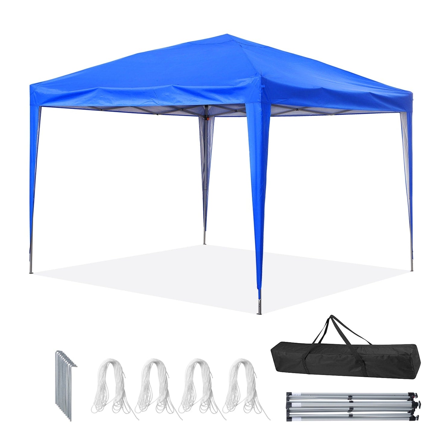Tente de jardin pop-up Zenova 10' x 10' pour extérieur, tonnelle, fête, mariage