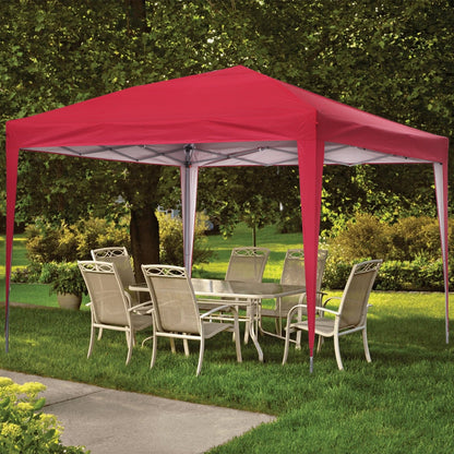 Tente de jardin pop-up Zenova 10' x 10' pour extérieur, tonnelle, fête, mariage