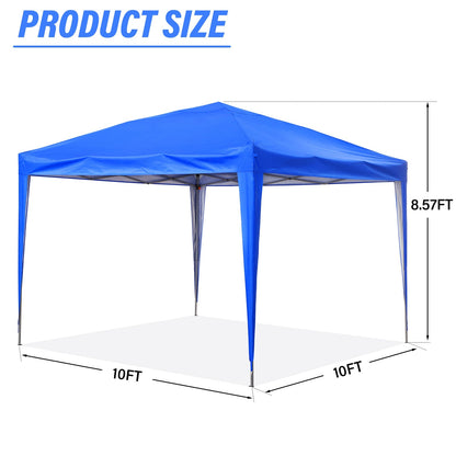 Tente de jardin pop-up Zenova 10' x 10' pour extérieur, tonnelle, fête, mariage
