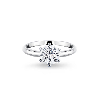 Bague solitaire en diamant (1 carat)