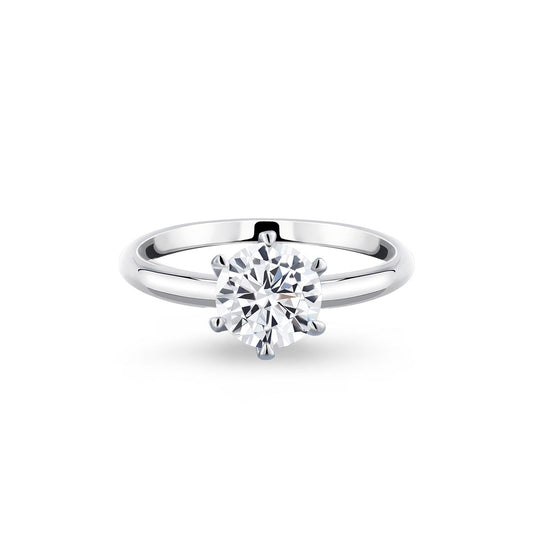 Bague solitaire en diamant (1 carat)
