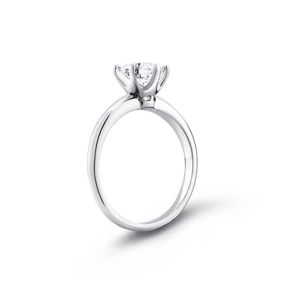 Bague solitaire en diamant (1 carat)