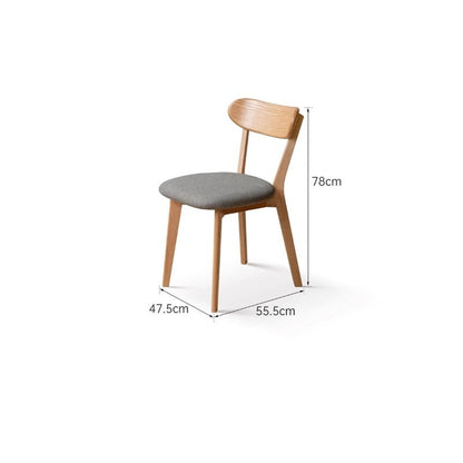 Chaise de salle à manger en chêne massif Blake