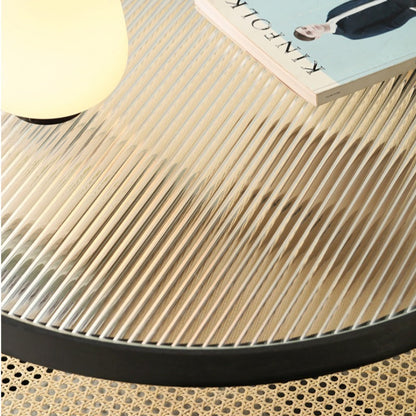 Table basse gigogne en rotin Kuro