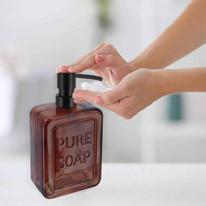 Distributeur de savon en verre vintage PURE SOAP 18 FL OZ - 18 Fl Oz